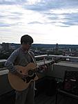 Jamming on top of the Eli in downtown New Haven.